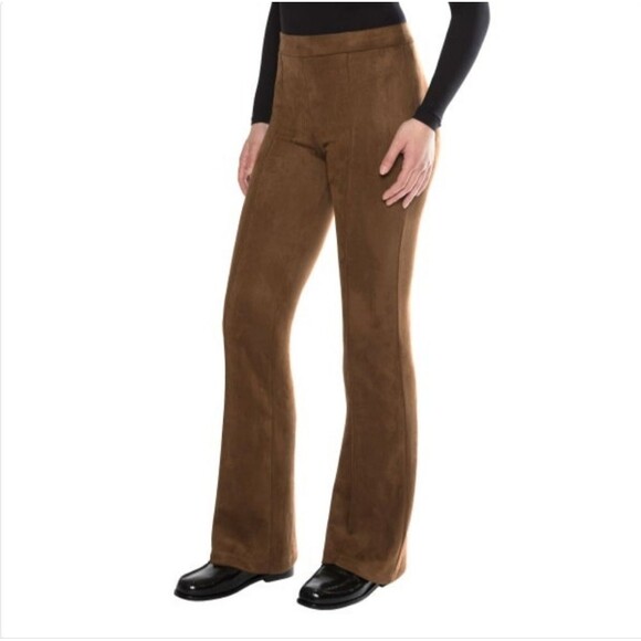 Matty M Pants - Matty M Women's XXL High Rise Bootcut Faux Suede Stretch Pants Spice Brown NWT